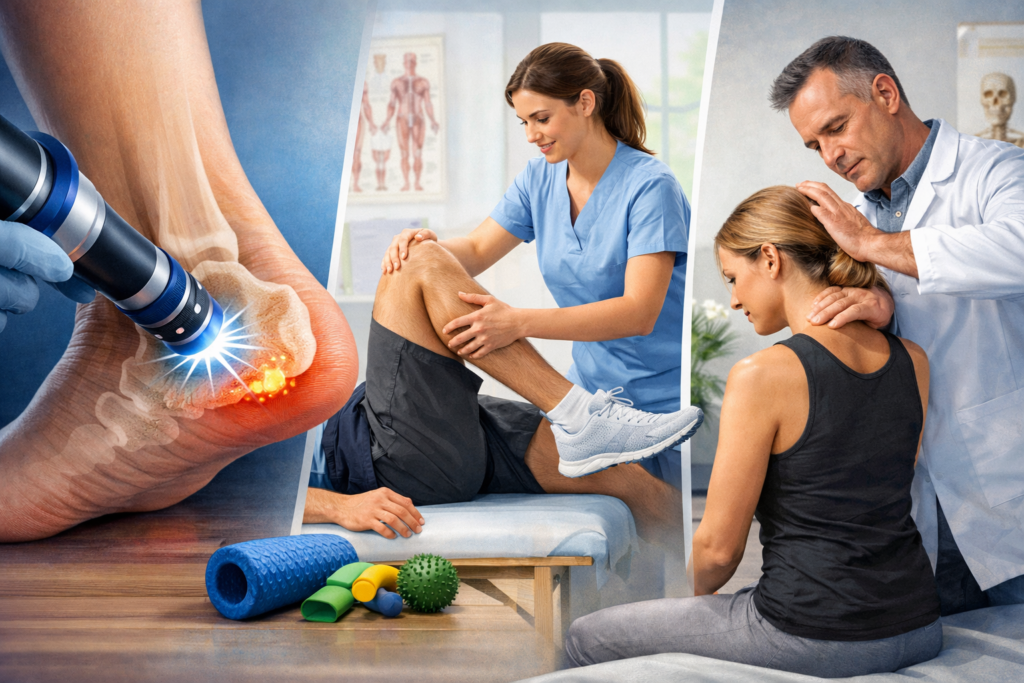 Heel Pain & Calcaneum Spur Treatment: Shockwave Therapy, Physiotherapy & Chiropractic Care for Fast Relief